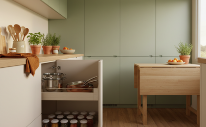 hidden kitchen storage