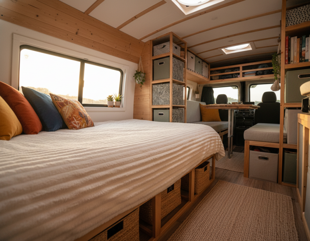 Practical Bedding Systems That Help Small Vans Feel Less Cluttered and More Relaxing