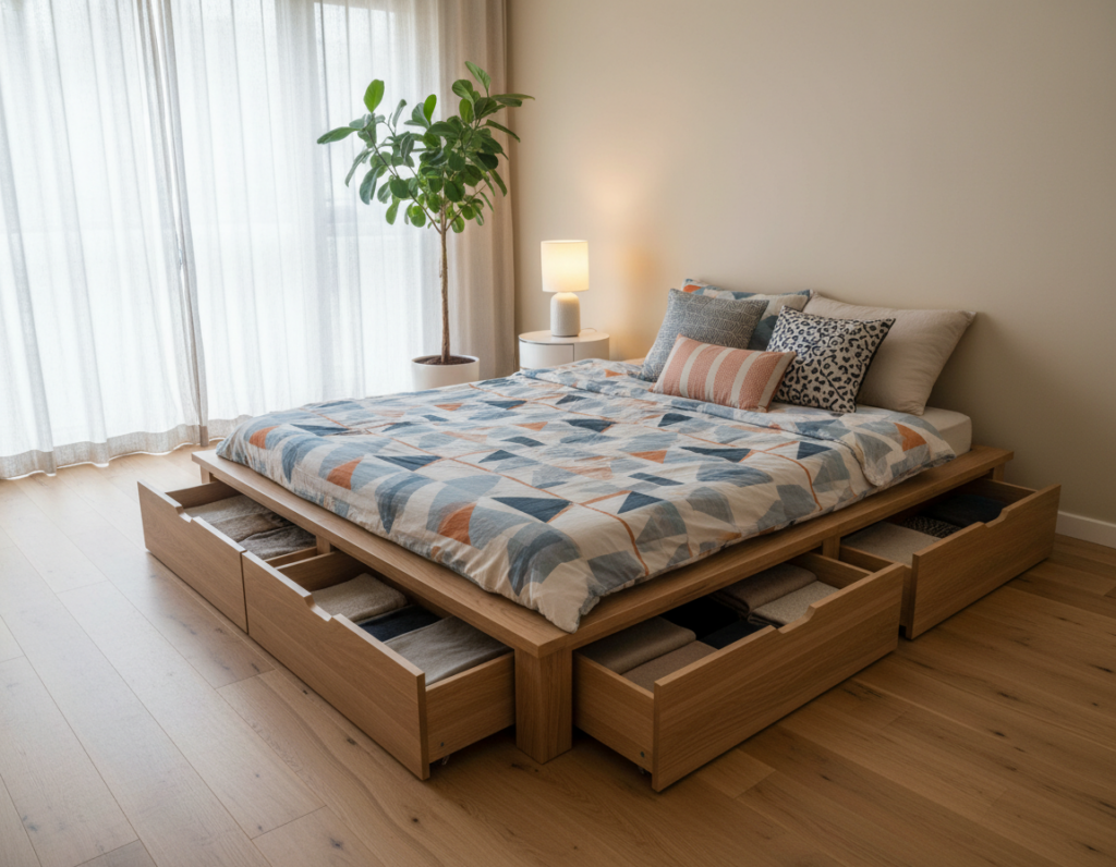 The Easiest Ways to Create Extra Storage Without Sacrificing Sleeping Comfort